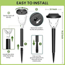 Solar Outdoor Lights Waterproof,Solar Pathway Lights Outdoor with Great Pattern, Auto On/Off Garden Decor for Outside Garden Walkway Driveway Pathway(12 Pack) by GreenHaven Gardens