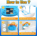 Baby Bath Toys,Light Up Crab Bubble Machine Blower with LED Lights,3 Cute Wind-Up Bath Toys for Kids Ages 1-3 4-8 Toddler Bathub Toy Great Birthday Gifts for Kids by TinyTreasures Baby Boutique