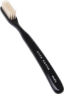 Acca Kappa Vintage Black Toothbrush Pure White Bristles Retro-Style Ergonomic Handle by CozyNest Decor