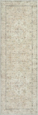 LIVEBOX Washable 2x6 Runner Rug for Bathroom, Non Slip Kitchen Mats for Floor Entryway, Boho Indoor Front Door Mat Low-Pile Runners for Hallways, Farmhouse Rugs for Bath Laundry, Tan by TinyTreasures Baby Boutique