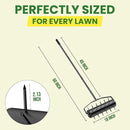 Manual Roller Lawn Aerator,Heavy-Duty Hand Lawn Aerator with Pre-Attached Spike for Yard and Garden,Easy-to-Assemble Lawn Aerator Tool for Compact Soil,Lawn Aerator for Lawn Care (Black) by GreenHaven Gardens