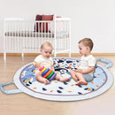 Baby Play Mat Tummy Time Mat with Exclusive Foldable Design, Stage-Based Skill Development Activity Gym Mat, Machine Washable Play Mat for Baby Girl with Gift Package by TinyTreasures Baby Boutique