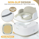 Orzbow 3-in-1 Potty Training Toilet, Detachable Baby Potty, As Toddler Toilet Seat, Chair, Step Stool for Boys & Girls 18+ Months, Potty Training Seat with Splash Guard, Lid, Easy Clean, Brown by TinyTreasures Baby Boutique