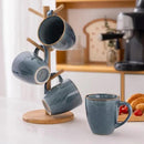 GBHOME Ceramic Coffee Mugs Set of 4, 12oz Stoneware Coffee Mugs Set For Dad Mom Women MEN, Light Weight Ceramic Coffee Cups for Latte/Tea/Beer/Hot Cocoa, Dishwasher & Microwave Safe by CozyNest Decor