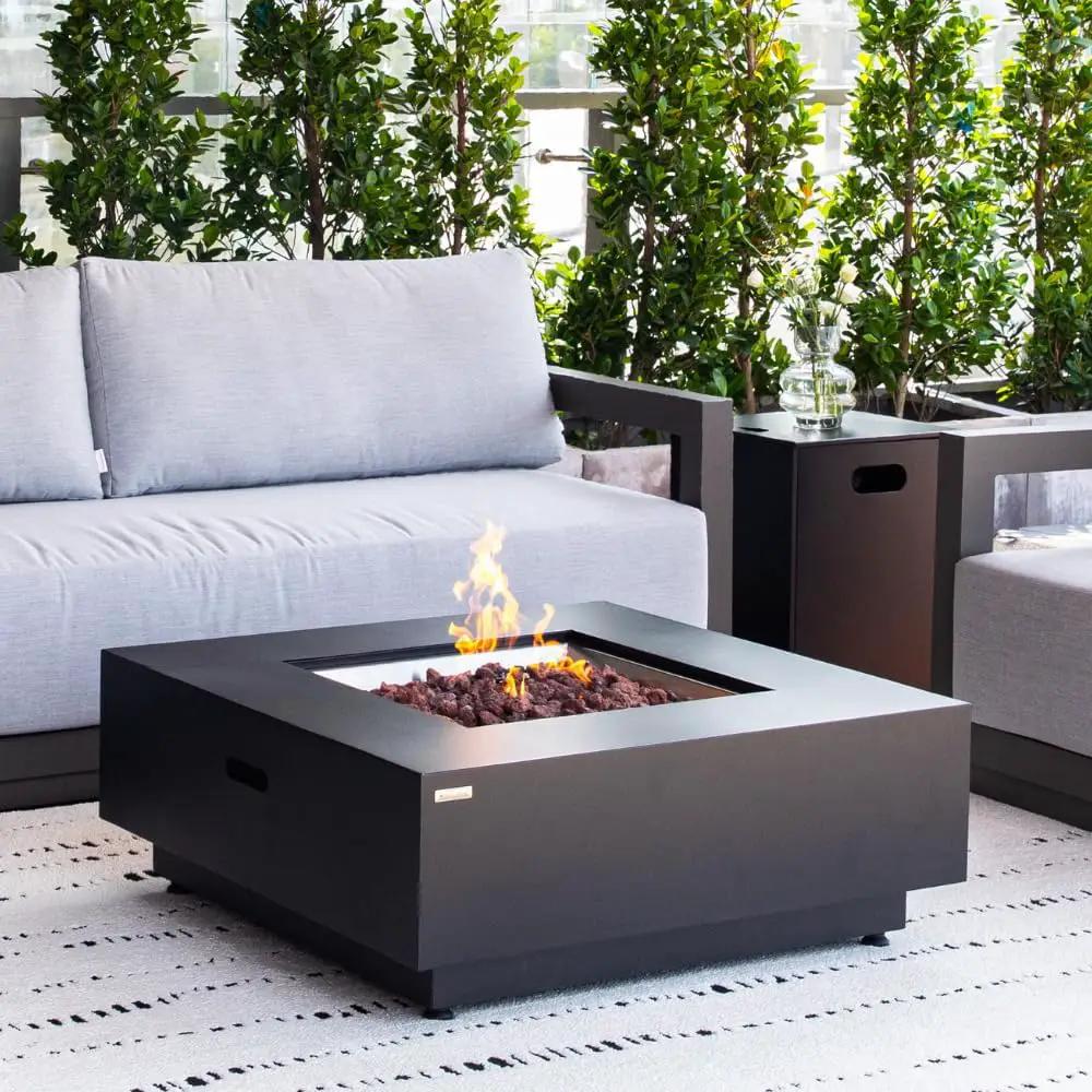 Ashton 36” Propane Fire Pit Smokeless Firepit Outdoor Gas Fire Pit for Outside Patio Firepit Table Includes Rain Cover Converter Kit Lava Rocks Lid CSA Certified, photo 6 of 6