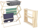 Pennsylvania Woodworks Premium American Maple Clothes Drying Rack - Handcrafted in Pennsylvania - Solid Wood Construction, Collapsible, Eco-Friendly Laundry Solution (Medium) by CozyNest Decor