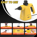 Steam Cleaner for Home, Cauzyart Pressurized HandHeld Steamer for Cleaning with 11pcs Accessories and Safety Lock, Multi-Purpose Steamer for Bathroom,Tile, Window and Car by TinyTreasures Baby Boutique