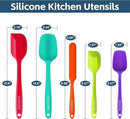 Barsone 5-Piece Silicone Spatula Set（ Heat Resistant 446°F Food Grade BPA Free, Nonstick Cookware Safe Dishwasher Safe Kitchen Tools for Baking, Cooking, Stirring, Multicolor） by CozyNest Decor