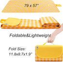Picnic Blanket Beach Mat Extra Large Sandproof Waterproof Camping Blanket Portable Travel Blanket Play Mat for Outdoor Indoor Family Women Men Kids Beach BBQ Park Grass, 79"x57" by TinyTreasures Baby Boutique
