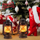 Lantern LED Battery Powered Camping Lamp Outdoor Hanging Lantern Flickering Flame Rechargeable Retro Lanterns Remote Control 4 Modes Light Non-Solar 2 Pack by CozyNest Decor