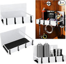 3 Pack Magnet Garage Organizer Magnetic Spice Rack for Refrigerator 20 lb Capacity Shelf Hanging Heavy Duty Magnetic Fridge Side for Organize Garage Tools (White) by CozyNest Decor