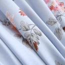 ABREEZE Floral Duvet Cover Queen Size Set Bird Flowers Bedding Set 100% Brushed Cotton Bedding Collection 1 Duvet Cover with 2 Pillowcases Grey by CozyNest Decor