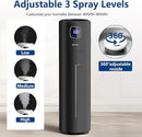 Large Humidifiers for Bedroom, 9L/2.5Gal Ultrasonic Cool Mist, Easy Clean with 350ML/H Large Mist Speed, Quiet Tower, Suitable for Kids Room Plant Yoga (Black) by TinyTreasures Baby Boutique