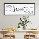 SRSZHIYUE Home Sweet Home Sign 32"x12" for Farmhouse Rustic Large Family Living Room Over Couch Modern Horizontal Wall Decor, Wood Framed Plaques Art Decorative (Black) by CozyNest Decor