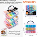 Shuttle Art 82 Colors Polymer Clay Kit with 19 Clay Tools, 16 Kinds of Accessories, Non-Toxic, Non-Sticky, Ideal DIY Art Craft Gift for Kids Adults by TinyTreasures Baby Boutique