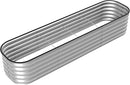 8×2×1.5 ft Galvanized 0.7mm Thickness Steel Raised Garden Bed,Modular Planter for Gardening, Vegetables Bed, Flowers Bed,17" Tall Metal Raised Garden Beds Outdoor-Silver. by GreenHaven Gardens