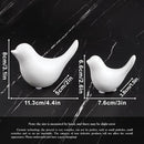 Notakia Small White Birds Statues Home Decor Modern Style Decorative Ornaments for Living Room, Bedroom, Office Desktop, Cabinets (2Pcs White Birds) by CozyNest Decor
