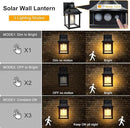 Solar Wall Lights Outdoor, Dusk to Dawn Solar Sconces, Motion Sensor Porch Lights Waterproof with 3 Lighting Modes, Exterior Wall Lantern Outside for Patio Garage Entryway Garden Shed by GreenHaven Gardens