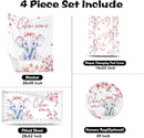 Custom Nursery Crib Bedding Set: 4 Piece Pink Flower Elephant Pattern Baby Crib Sets for Girls with Personalized Name - Toddler Double Layer Blanket Set, Comfortable Crib Bed Sheets for Baby Toddlers by TinyTreasures Baby Boutique