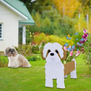 Brown Shih Tzu Dog Planter Plant Pots,Cute Garden Dog Flower Planter,Dog Planters Birthday Gifts for Women,Office,Indoor/Outdoor Decor（9.45in*8.98 * 13.5in） by GreenHaven Gardens