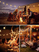 Brightown Outdoor String Lights - Globe Patio Lights 30 Ft with 15 G40 Shatterproof Bulbs, Waterproof Connectable Commercial Outdoor Lights for Backyard, Bistro, Porch, Cafe, Deck by GreenHaven Gardens