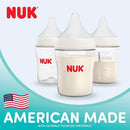 NUK Perfect Match 2-in-1 Natural and Anti-Colic 8oz Bottle with Adaptable Medium Flow Nipple, 2 Pack by TinyTreasures Baby Boutique