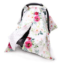 TANOFAR Car Seat Cover Baby, Carseat Covers Baby Boy Girl, Peekaboo Opening Infant Car Seat Cover for Winter, Warm & Cozy, Watercolor Floral by TinyTreasures Baby Boutique