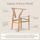 POLY & BARK Weave Chair, Single, Natural by CozyNest Decor
