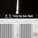 Vision Home Silver Grey Pinch Pleated Full Blackout Curtains Room Darkening Window Curtains 102 inch for Living Room Bedroom Thermal Insulated Pinch Pleat Drapes with Hooks Back Tab 2 Panel 40"Wx102"L by CozyNest Decor