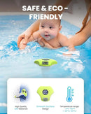BALDR Pool Thermometer Floating Easy Read, IPX8 Waterproof, Solar Powered Digital Pool Thermometer with LCD Screen,Suitable for Swimming Pool/Hot Tub/Hot Spring/Aquarium (Green) by GreenHaven Gardens