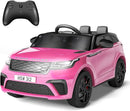 Hetoy Kids Ride On Car with Remote, Licensed Land Rover Kids Electric Car, Ride On Toys for Kids 3-8 with Mp3 Player, Rocking, Pull Rod, Pink by TinyTreasures Baby Boutique