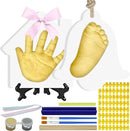 Baby Hand & Footprint Keepsake Kit - Personalized Handprint Footprint Ornament for Newborn Babies, New Mom Gifts, Baby Shower & Registry, Nursery Picture Frame, Pet Paw Print Ornament by TinyTreasures Baby Boutique