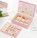 Jewelry Box for Earrings for Girls Jewelry Organizer Box Earring Holder Organizer for Girls Earring Box Jewelry Box Stud Earring Organizer for Girls Earring Jewelry Boxes for Women Pink Bling by TinyTreasures Baby Boutique