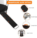 Gardenature Trampoline Slide Universal Trampoline Ladder with Handles for Toddler Strong Tear Resistant Fabric Climber Trampoline Accessories for Kids by TinyTreasures Baby Boutique