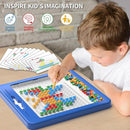 Large Magnetic Dots Board for Toddlers, Magnetic Drawing Board for Kids, Magnetic Dot Art with Magnetic Pen, Montessori Preschool Education Travel Toys for Kids Boys Girls Age 2 3 4 5 6 7 8 Years Old by TinyTreasures Baby Boutique