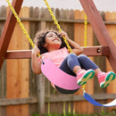 Swings Seat, Swings Seats Replacement 660lbs, Swingsets with Plastic Coated Chains, Swing Set Accessories for Outside Playground Tree, 2 Pack - Pink by TinyTreasures Baby Boutique