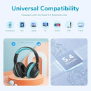 EarFun K4 Kids Bluetooth Headphones, Wireless Headphones with LED Lights, 74/85/94dBA Volume Limited, Built-in Mic, 90H Playtime, Bluetooth 5.4 Over Ear Headphone for iPad/Tablet/School, Dark Black by TinyTreasures Baby Boutique