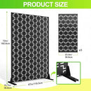 Outdoor Privacy Screen,72" H×47" W Metal Privacy Screen, Freestanding Privacy Fence Panels for Patio by GreenHaven Gardens