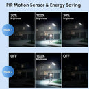 Solar Lights Outdoor Waterproof, 6500K 13000LM LED Dusk to Dawn Solar Street Light, Solar-Powered Flood Lights with Motion Sensor and Remote Control, Solares Parking Lot Light for Yard Walkway, 6-Pack by GreenHaven Gardens