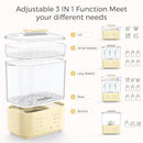 Bottle Sterilizer and Dryer, All-in-One Electric Steam Sterilizer Bottle Sanitizer for Baby Bottles, Pump Parts Accessories Newborn Essential Bottle Warmer for Breastmilk & Thaw (Yellow) by TinyTreasures Baby Boutique