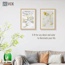 VCK 20x28 Picture Frame Set of 3 - Oak, Natural Solid Wood Poster Frames, Wall Mounting Hanging by CozyNest Decor