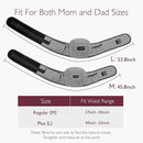 Momcozy Hip Seat Baby Carrier - Adjustable Waistband with Original 3D Belly Protector, Ergonomic Carrier with Various Pockets for Newborns & Toddlers up to 45lbs (Grey, Large) by TinyTreasures Baby Boutique