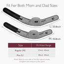 Momcozy Hip Seat Baby Carrier - Adjustable Waistband with Original 3D Belly Protector, Ergonomic Carrier with Various Pockets for Toddlers up to 45lbs (Grey, Medium 27-45IN) by TinyTreasures Baby Boutique
