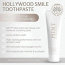 Mint Hollywood Smile Toothpaste (85 ml) - Innovative 2-Phase Formula with Whitening Booster - Fluoride-Free - MPT1 Ultra Polish Technology with Perlite - Pap Technology for Gentle Whitening - Vegan by CozyNest Decor