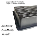 18Pcs 1020 Nursery Trays 10×20 Seedling Tray with Water Drainage Holes for Seeds Germination and Nursery 2.55" Deep (with Holes) by GreenHaven Gardens