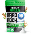 Rockin' Green Hard Rock Laundry Detergent for Hard Water (90 Loads), Plant based, Natural Laundry Detergent Powder, Biodegradable Odor Fighter, Safe for Sensitive Skin, 45 oz (Freshwood Mac) by TinyTreasures Baby Boutique