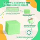 Foam Pit Cubes, 24 PCS 5 Inches Gymnastics Foam Blocks Trampoline Blocks, Multi-Sport Protective Padding for Freerunning, Trampoline, Parkour, Skate Parks & BMX - Green by TinyTreasures Baby Boutique