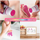 75ml Pink Baby Hand and Footprint Ink Kit, Baby Handprint Footprint Paint for Newborn Keepsake, Dog Cat Paw Print Kit, Washable, Non Toxic Acid-Free, Safe Gentle for Ideal New Mom Gifts by TinyTreasures Baby Boutique