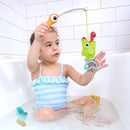 Yookidoo Toddler Baby Bath Magnetic Fishing Game Toy with Water Effects (Ages 2+) Includes 3 Moving Fish, Worm & Fishing Pole (4pc) Floating Fish Playset for Bath Time or Pool (Mold Free) by TinyTreasures Baby Boutique