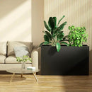 Heavy-Duty Steel Planter Box 30”x12”x24”, Rust-Resistant Large Outdoor & Indoor Plant Container, Metal Garden Box with Drainage Holes & Reinforced Edges by GreenHaven Gardens